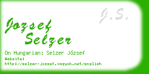 jozsef selzer business card