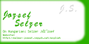 jozsef selzer business card